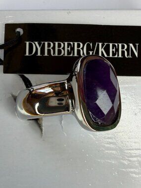 DYRBERG/KERN of DENMARK! Seiwa Collection Shiny Silver Finished Ring